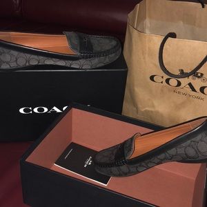 Coach signature loafers